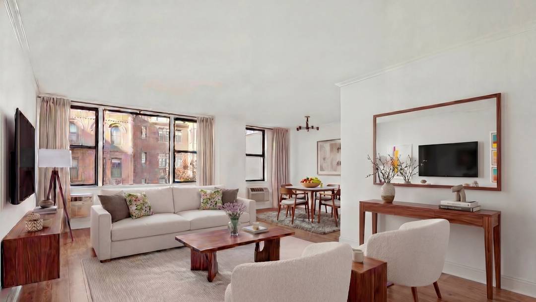 Rarely available, this renovated, sun filled and bright all day two bedroom convertible to a three bedroom two bathroom home resides at the Gloucester, a full service luxury cooperative located ...