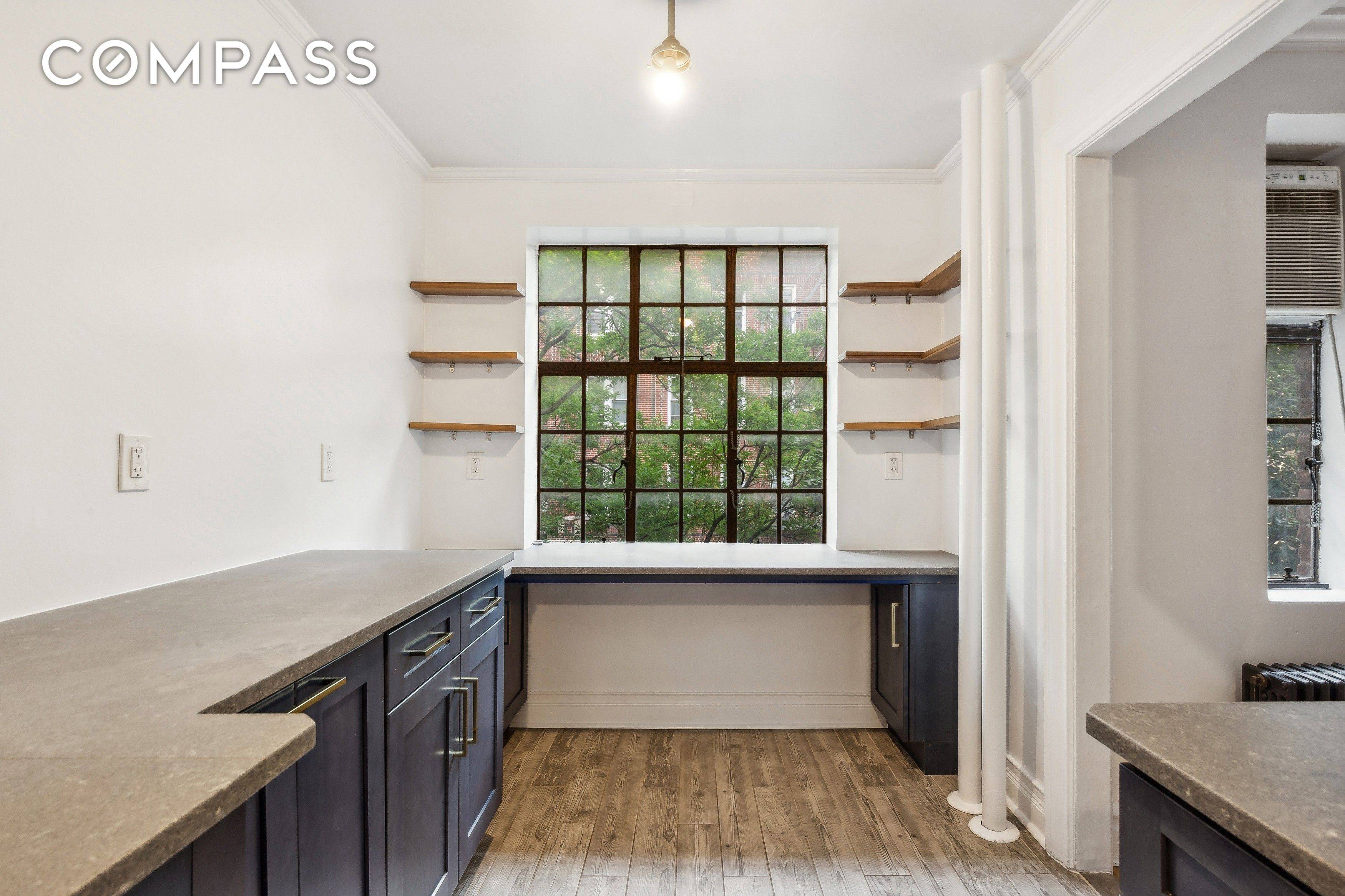 ENCHANTING CORNER 2 BEDROOM What a gift to come home to delightful Hudson View Gardens with the most bucolic private grounds in Hudson Heights.