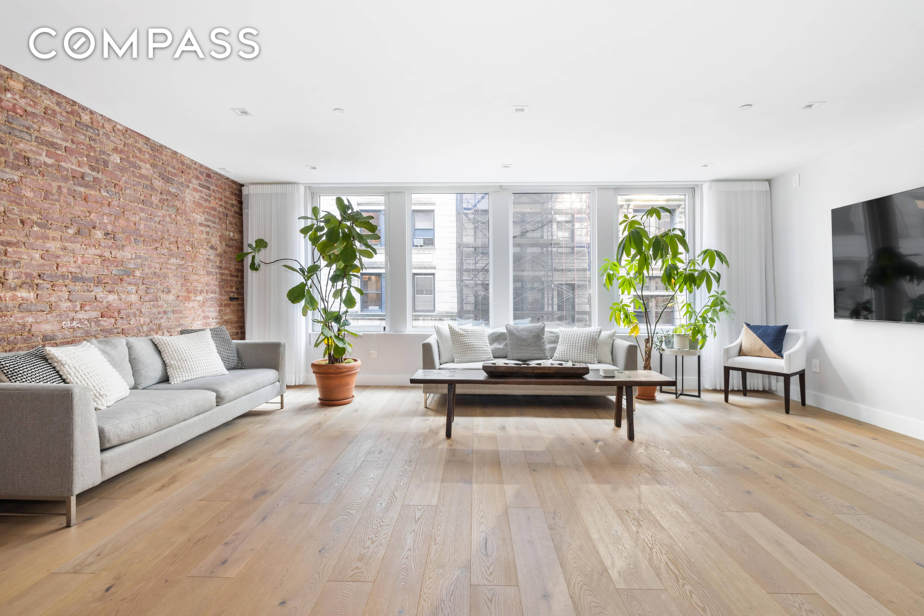 Available Fully Furnished 3 12 Months Completely renovated full floor, two bedroom home, boasting spectacular finishes and top notch appliances in a historic loft building just off Union Square.