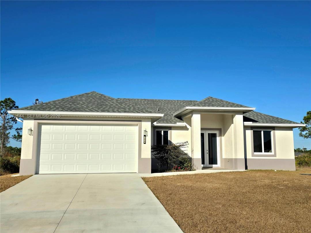 This beautiful new construction 3 bedroom, 2 bath home offers a spacious and airy interior paired with the freedom of a generous half acre lot.