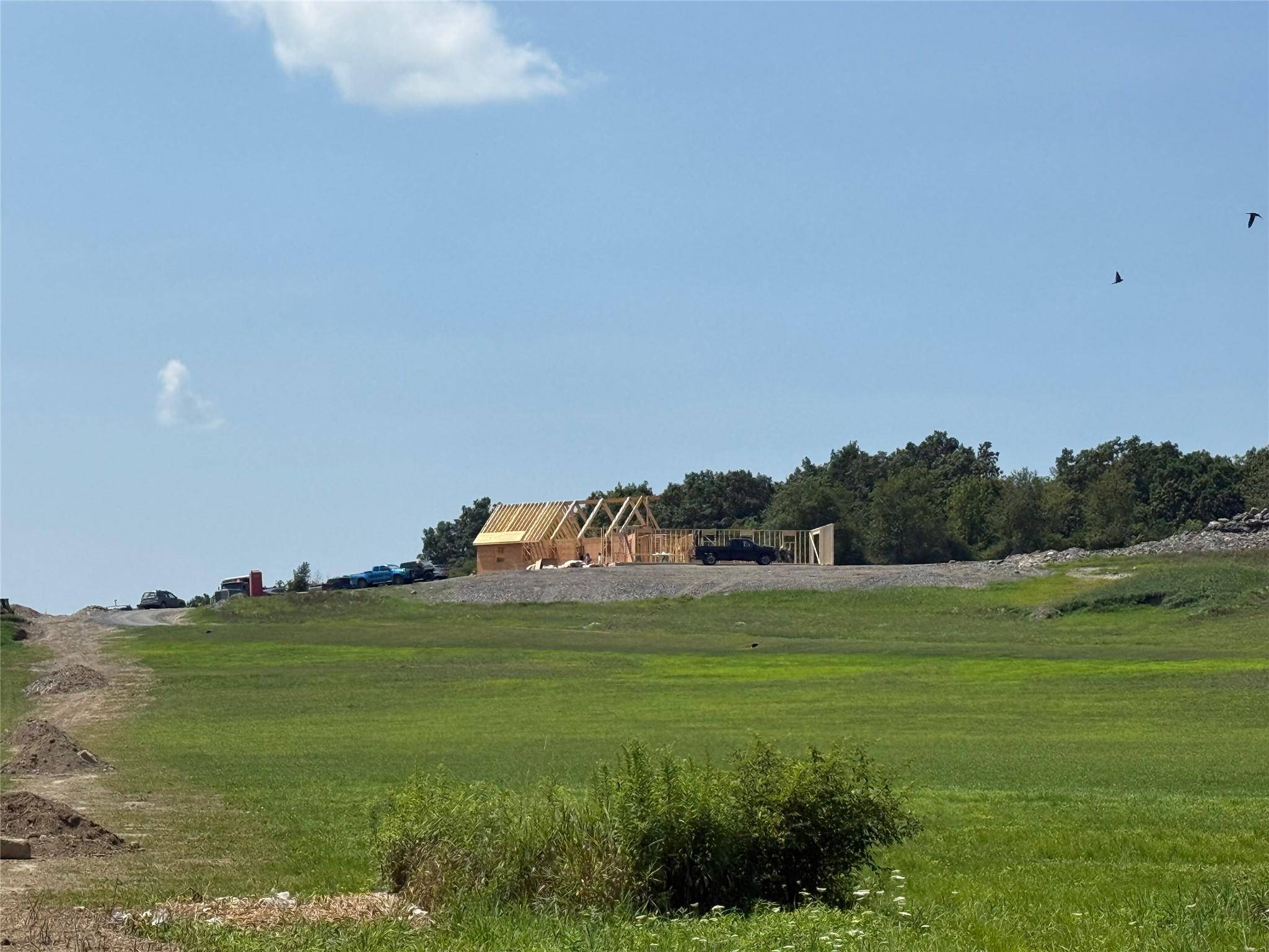 Perched atop a secluded hill in the bucolic town of Ancram, this European inspired farmhouse is currently under construction and set for completion later this year.