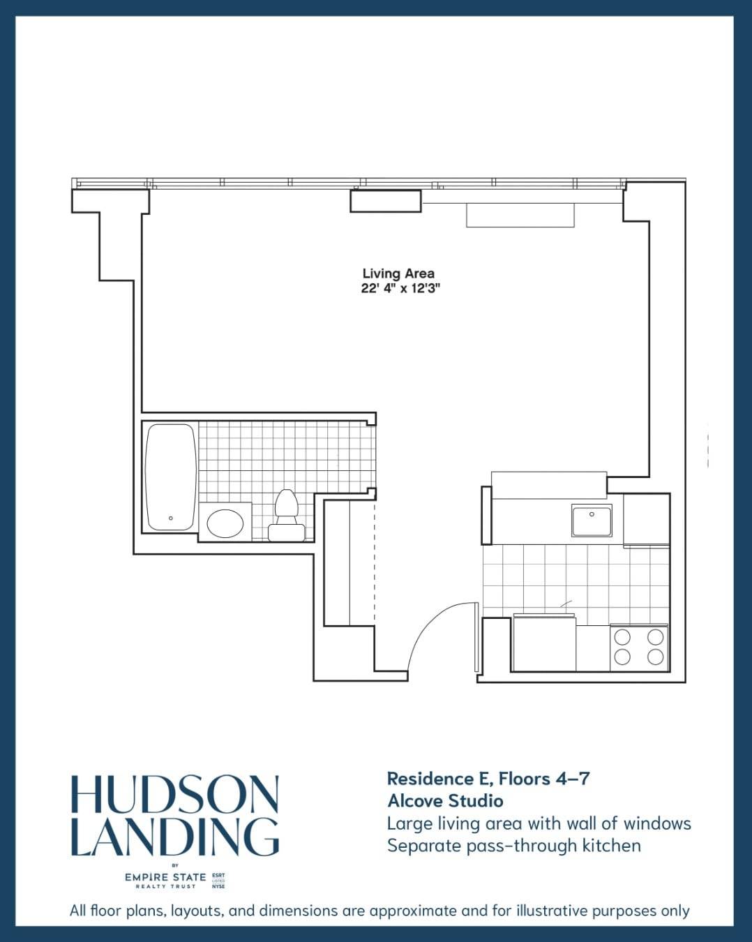 Nestled on 10th Avenue just south of 42nd Street, Hudson Landing stands as a beacon of luxury in the heart of Hells Kitchen's vibrant nightlife and dining scene.