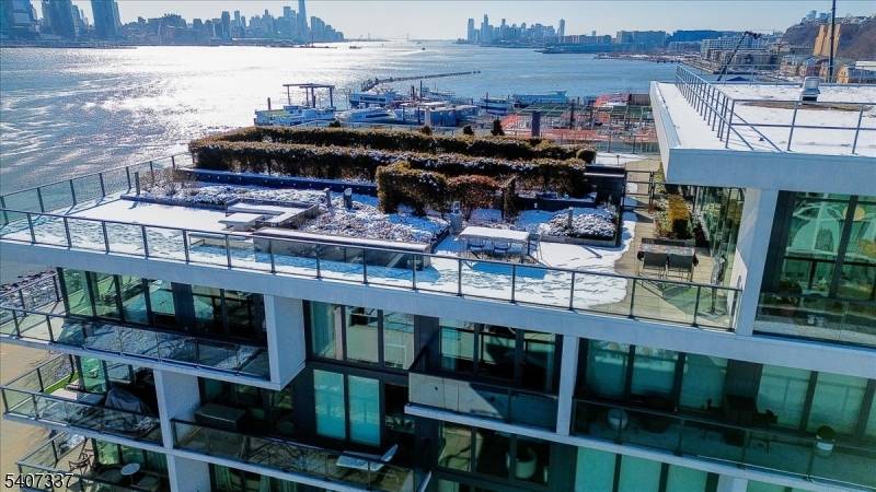 Just one block from the NYC Waterway terminal, this exceptional residence offers a short walk and an effortless commute to Manhattan.