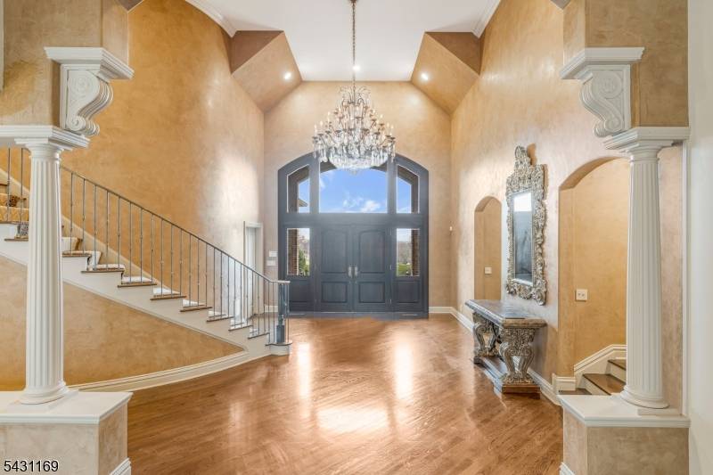 Nestled amidst 7 acres within an exclusive, private enclave, this exceptional estate inspires legacy level living on Bernardsville Mountain.