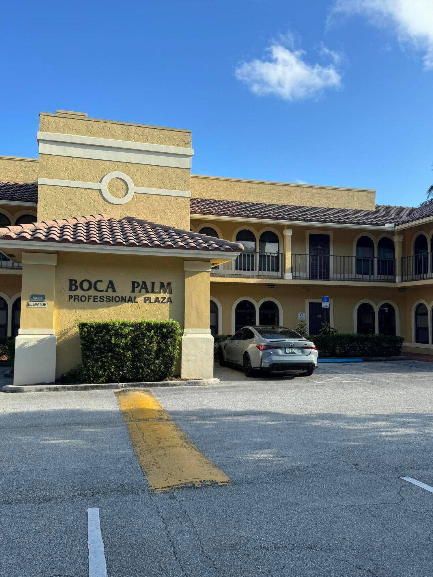 Professional office with 2 separate rooms plus open reception area and private bath.
