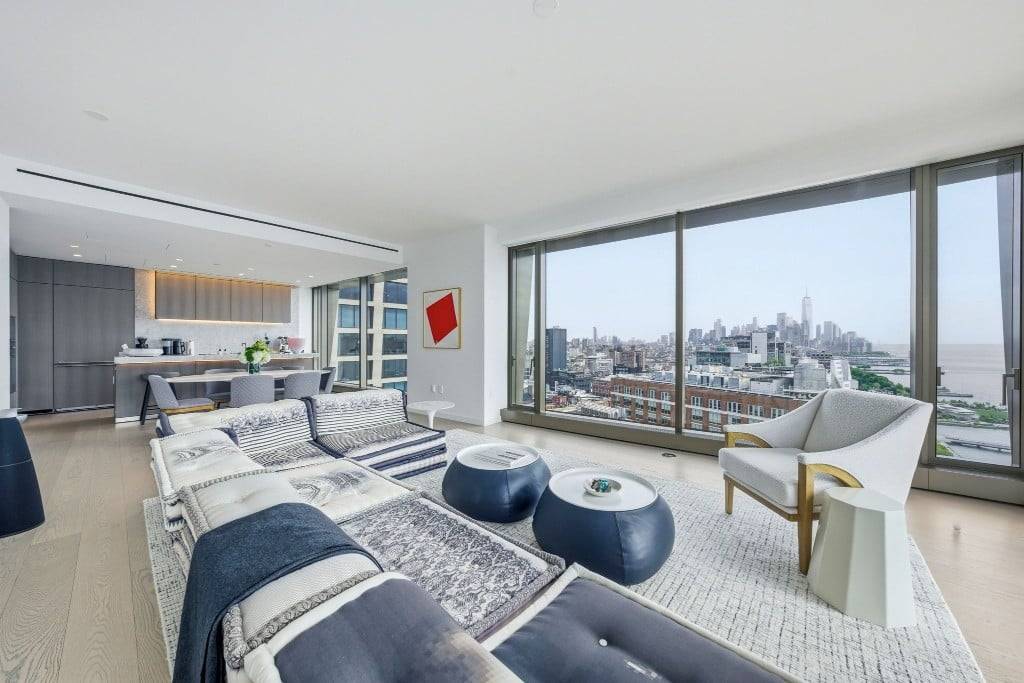 3 Bedrooms 3 Bathrooms 1 Powder Room419 176 Great Room with south and west exposuresStunning downtown NYC skyline, Little Island, and Hudson River viewsFloor to ceiling windowsGenerous Primary Suite with ...