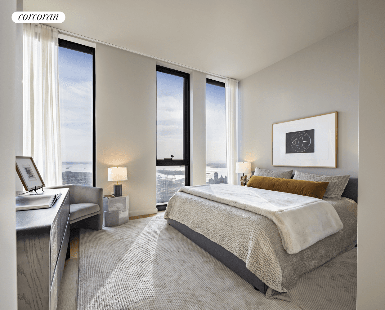 Immediate occupancy. Designed by award winning SHoP Architects, residence 72G is a generously proportioned 1, 172 SF south facing two bedroom, two bathroom home with ceiling heights up to 11 ...