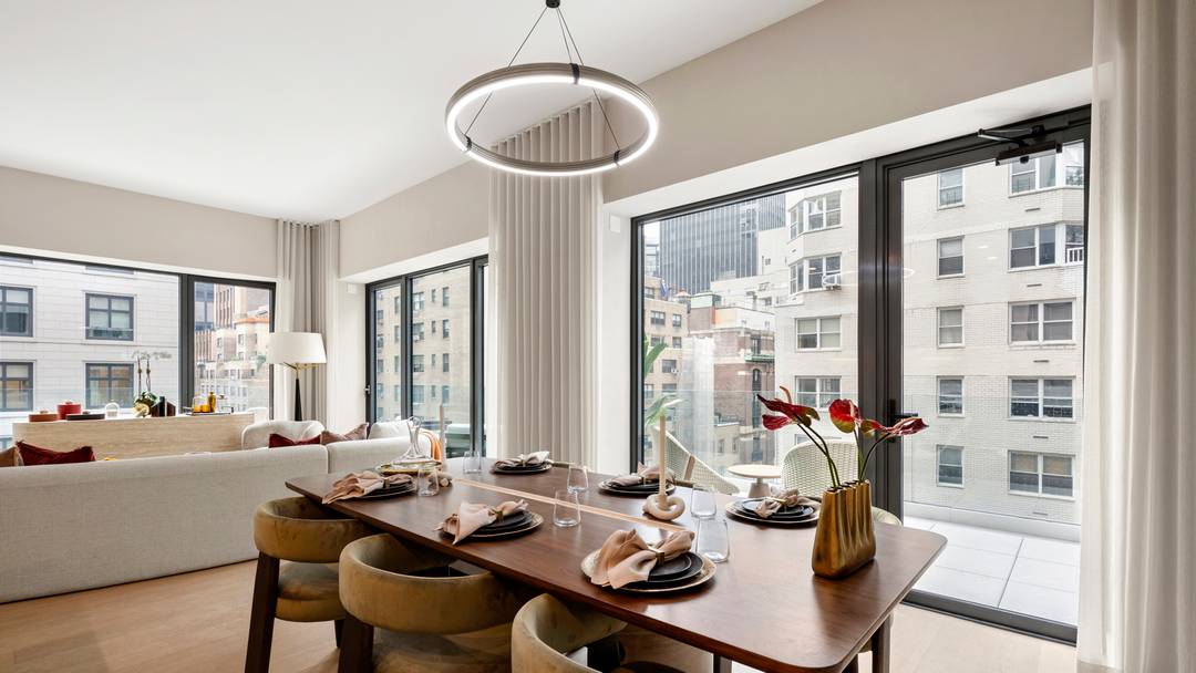 Residence 2403 is a meticulously designed 1, 715 square foot home, defined by its generous scale and expansive north, west, and south exposures that maximize light and openness.
