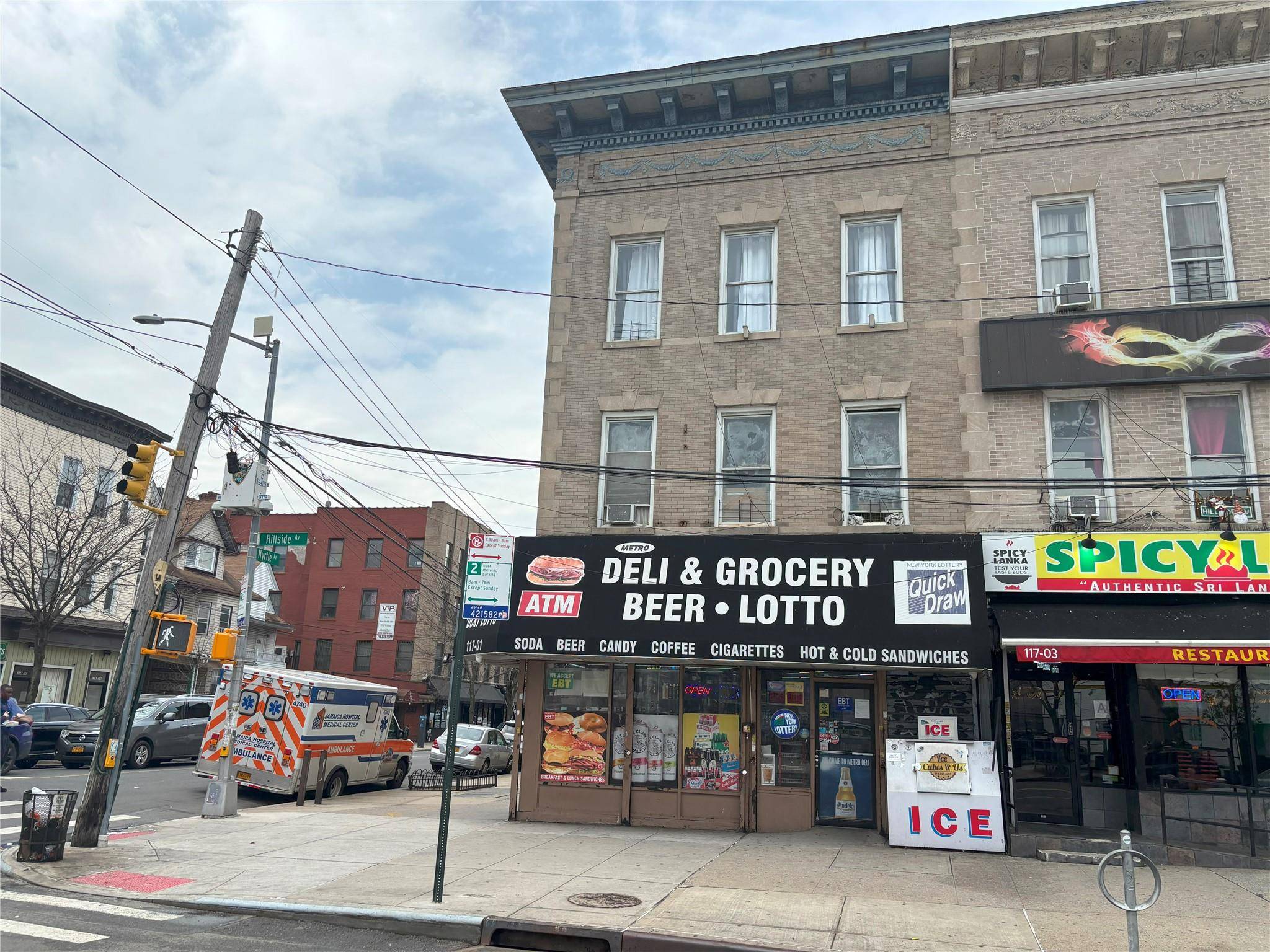 Great investment brick corner Mixed use commercial property, 2apartments and 2 stores, walking distance to buses, train, shops, restaurants,