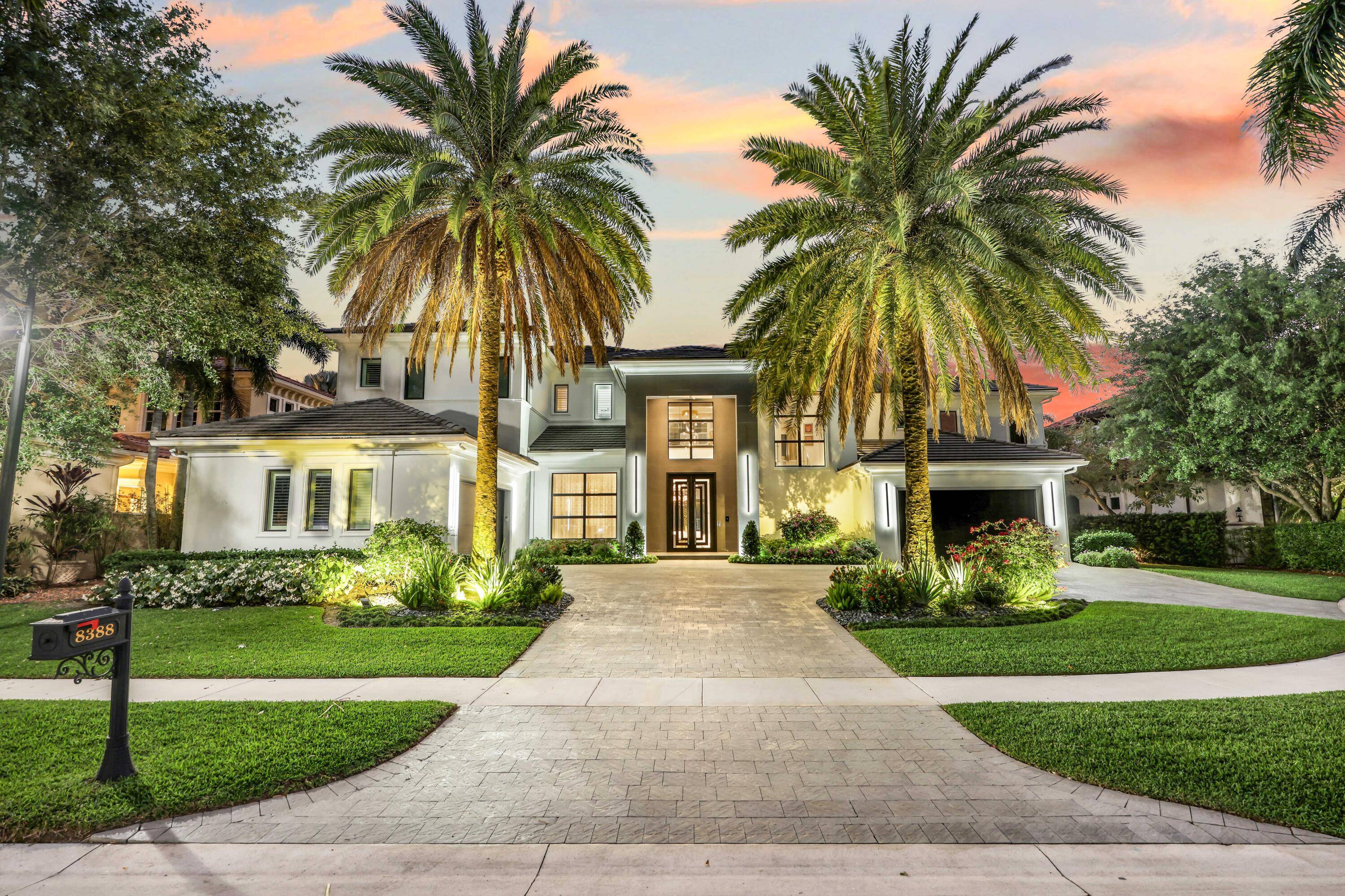 Rare opportunity to own a luxury custom estate with full golf equity membership available in prestigious Mizner Country Club, situated on the 18th fairway on Del Prado Dr.