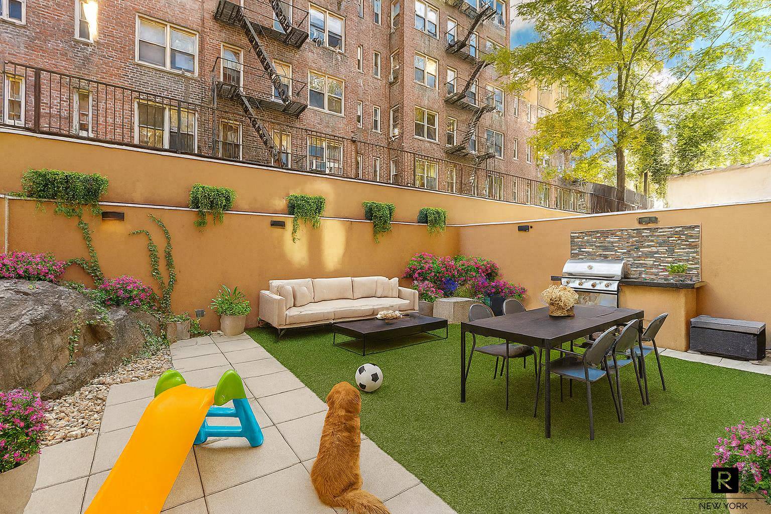 The Best of Both Worlds Townhouse Living Doorman 3, 439 Sq Ft Total Spectacular Upper East Side Duplex Townhome Condo with Expansive Private Backyard amp ; State of the art ...