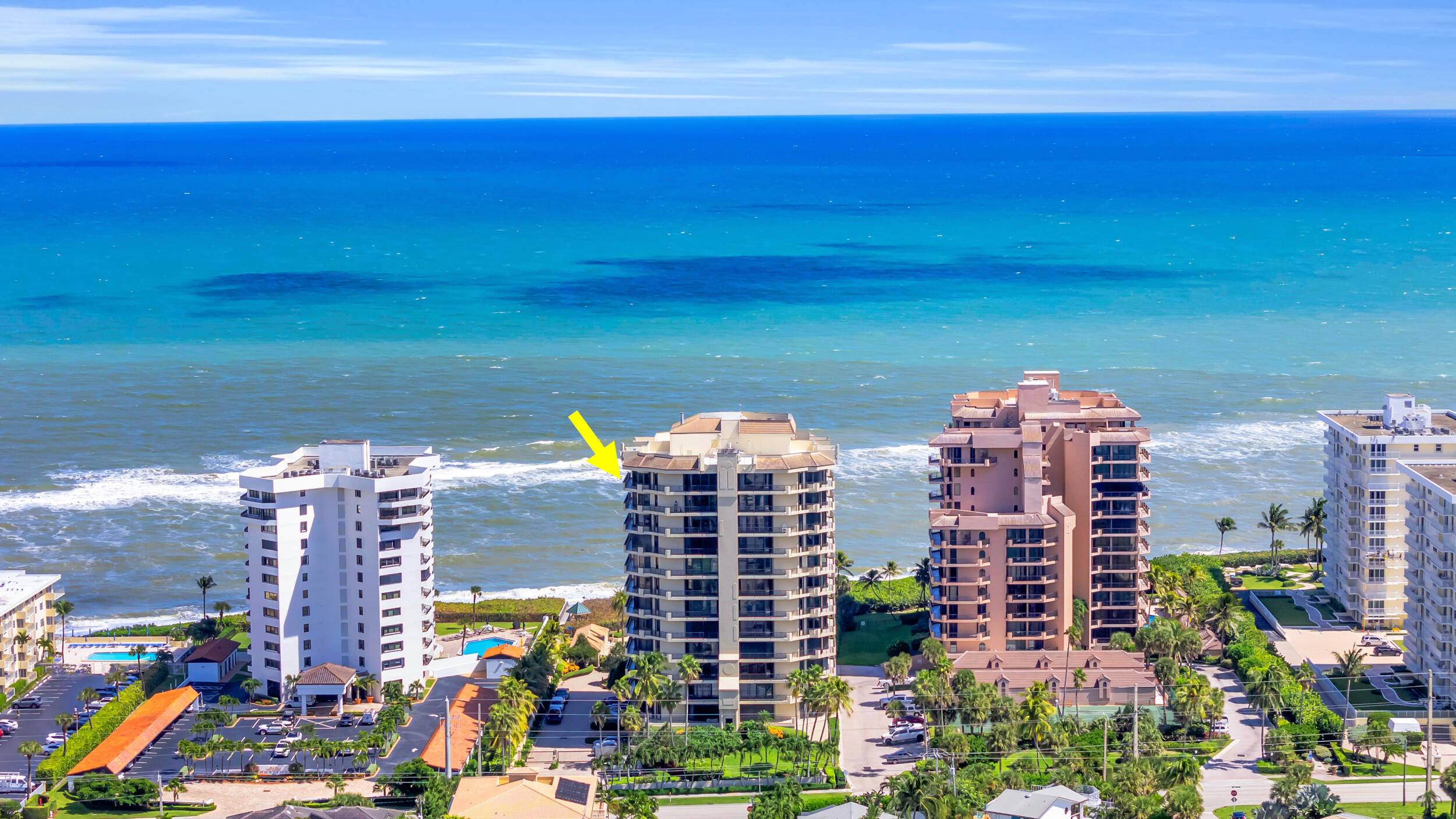Exceptional oceanfront penthouse in highly sought after Juno Beach featuring 3 bedrooms, 3.