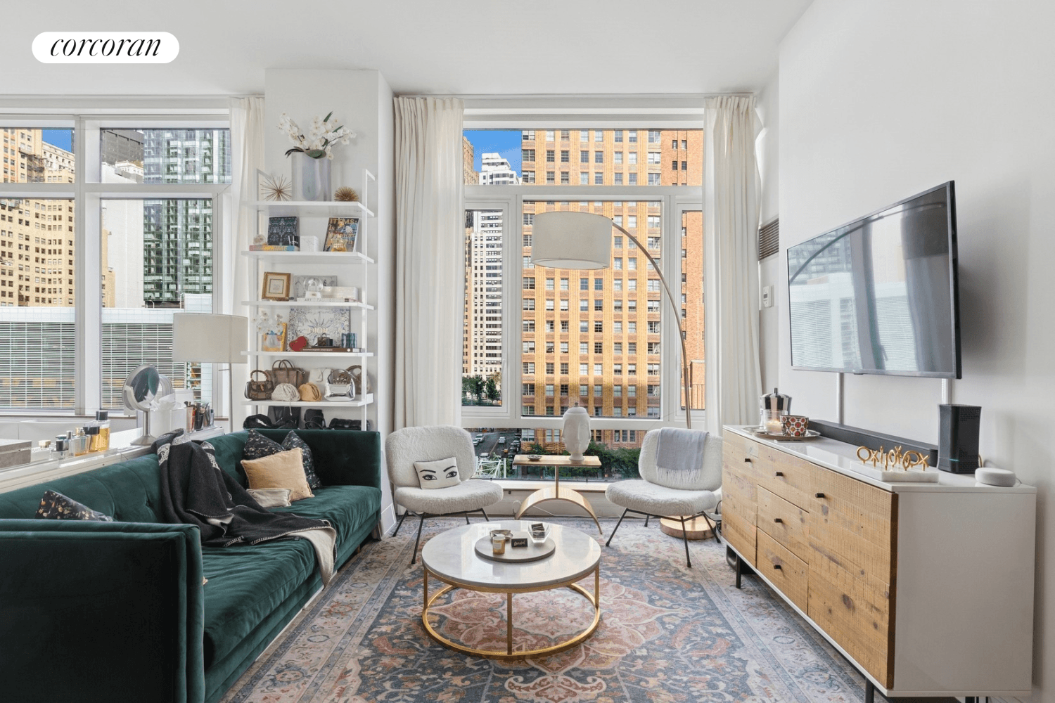 Highest floor, eastern facing, studio at the Visionaire Condominium is now available for purchase.