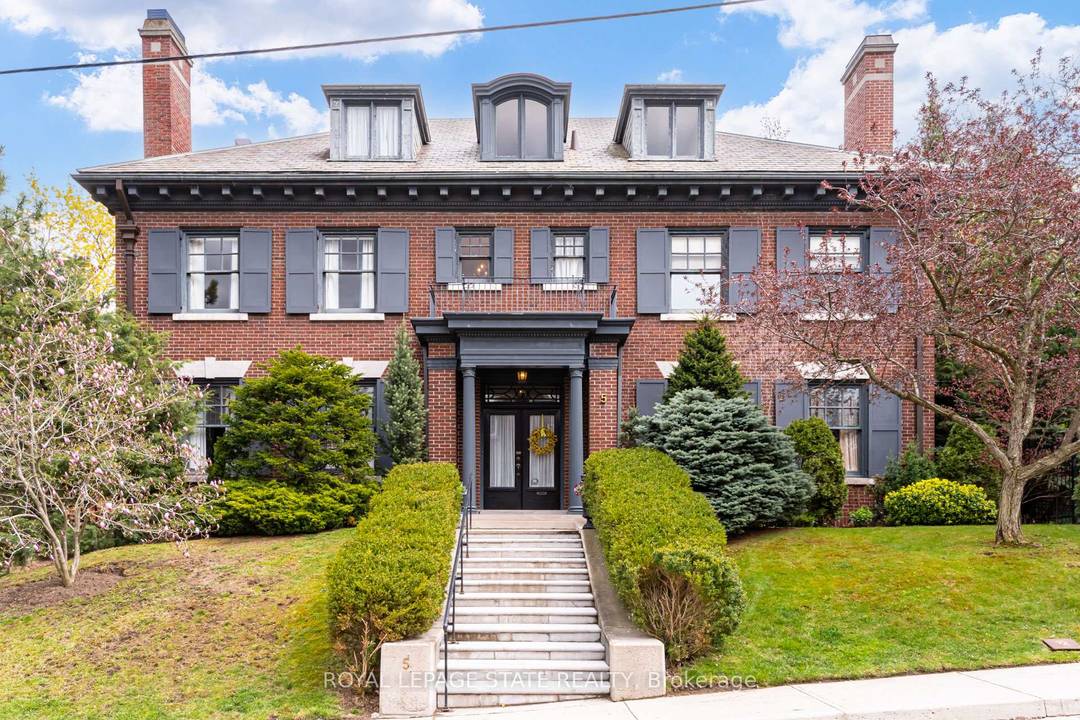 Nestled beneath the escarpment in Hamilton's prestigious Durand neighbourhood, this stately Georgian Revival residence offers a rare opportunity to own a piece of architectural and cultural history.