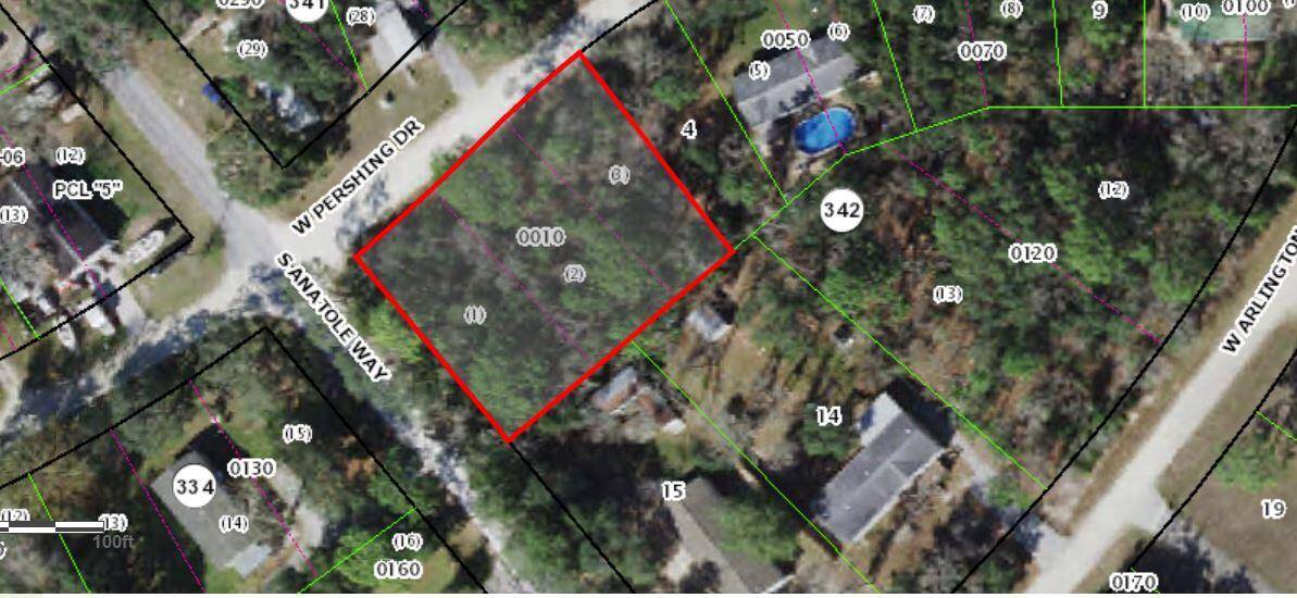 Residential corner lot, Citrus County, City of Homosassa,, Subdivision of Villa Terra