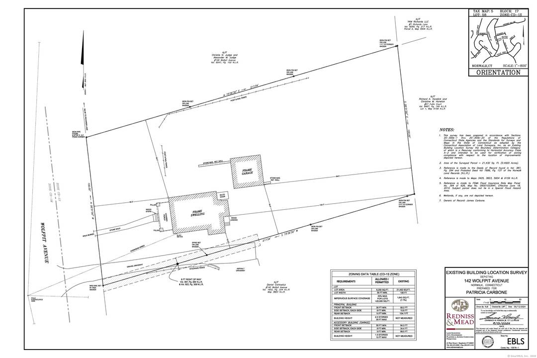Double Lot Unbelievable opportunity to build your dream home or subdivide into two parcels possibilities are endless at 142 Wolfpit Avenue.