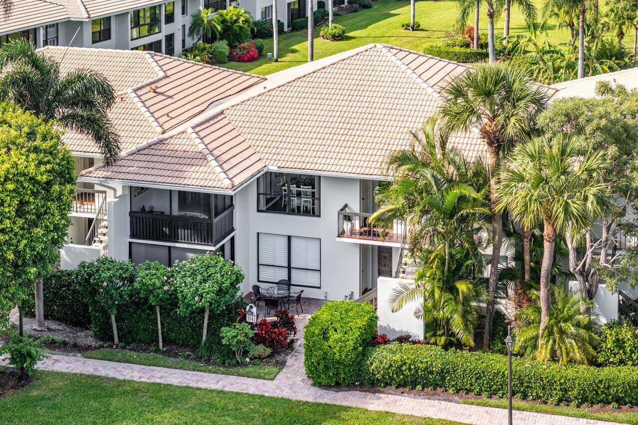 Enjoy breathtaking golf course views from your private screened porch, which features a built in TV, perfect for relaxing or entertaining.