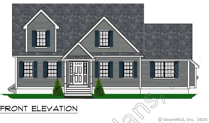 Beautiful Country Cape Codder to be built on this 7 acre lot.