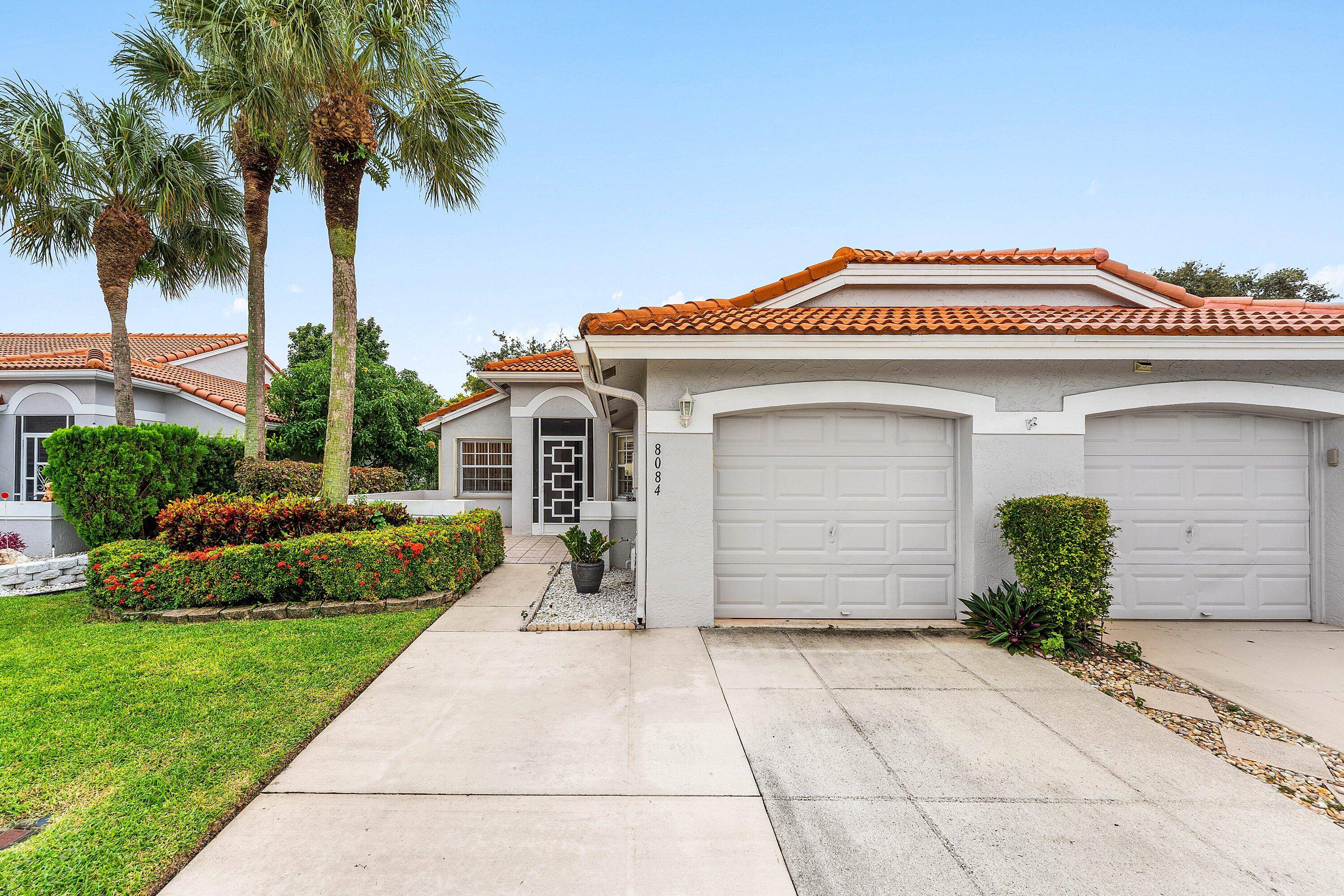 Furnished 2 bed, 2 bath corner townhouse in the gated Waterways community of Delray Beach, offering resort style living with no age restrictions.
