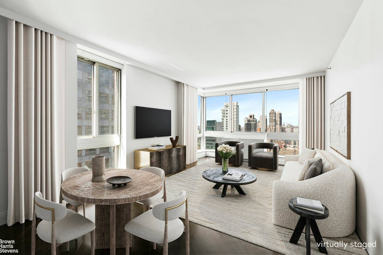 Sponsor Sale No Board Approval Perfectly positioned on the 41st floor of a full service condominium, this recently renovated corner one bedroom, one bath residence offers breathtaking, unobstructed views of ...