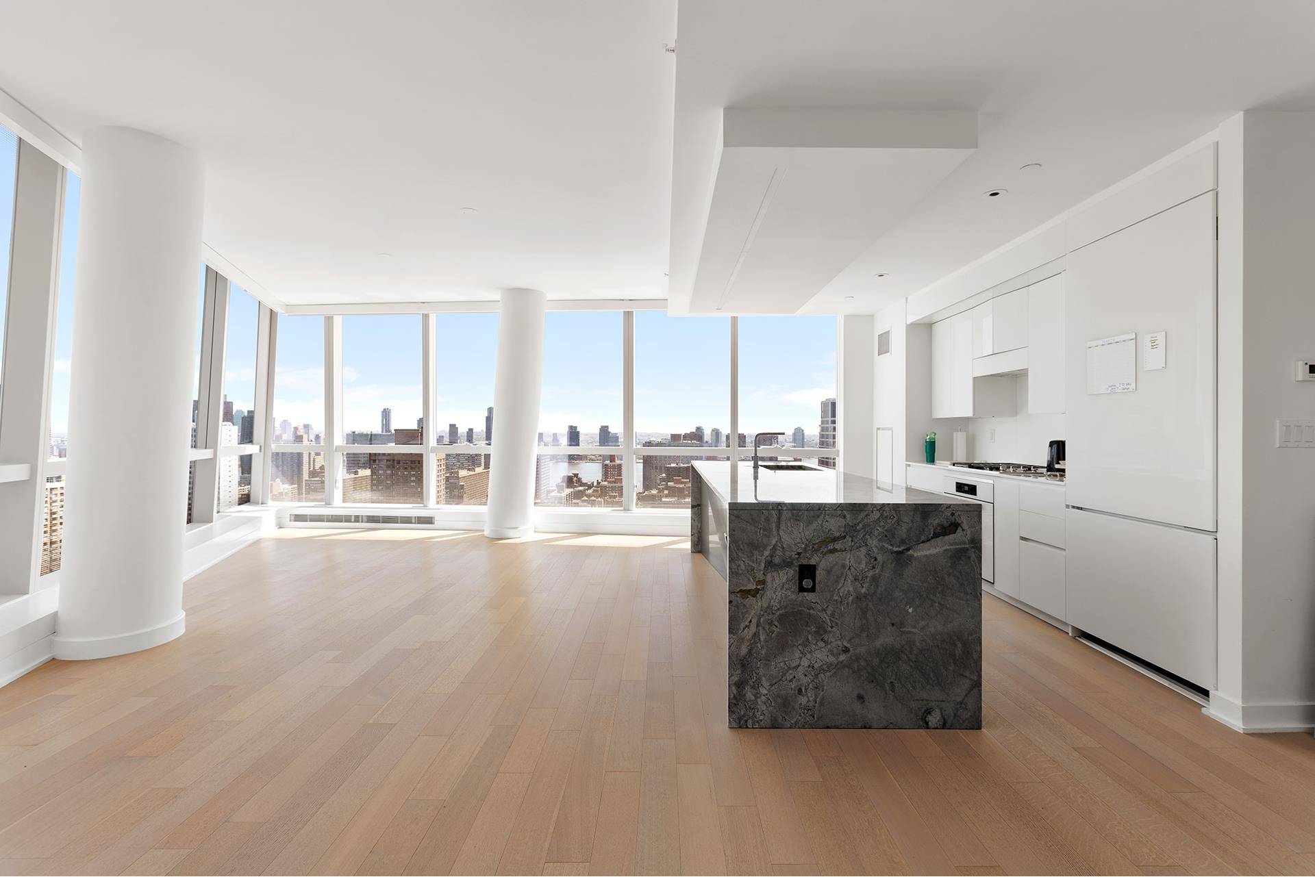 This luxurious three bedroom residence offers three exposures, water and city views, ample closet space, and is nestled in one of the most coveted and highly amenitized buildings in the ...