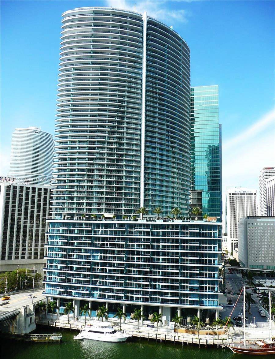 Spectacular views of the bay and river from the most sought after waterfront building in Downtown Miami.