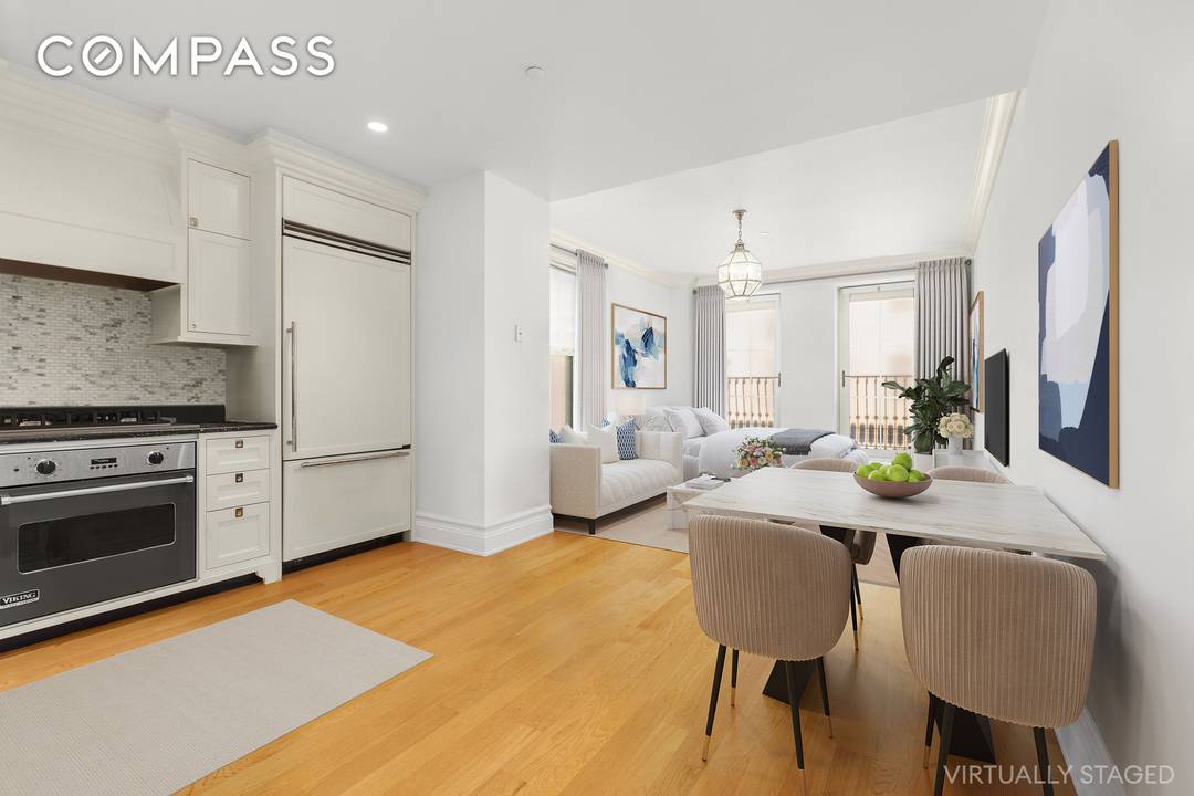 Welcome to Residence 1502 at the iconic Plaza Private Residences, a rarely available oversized corner studio that blends historic New York charm with modern sophistication.