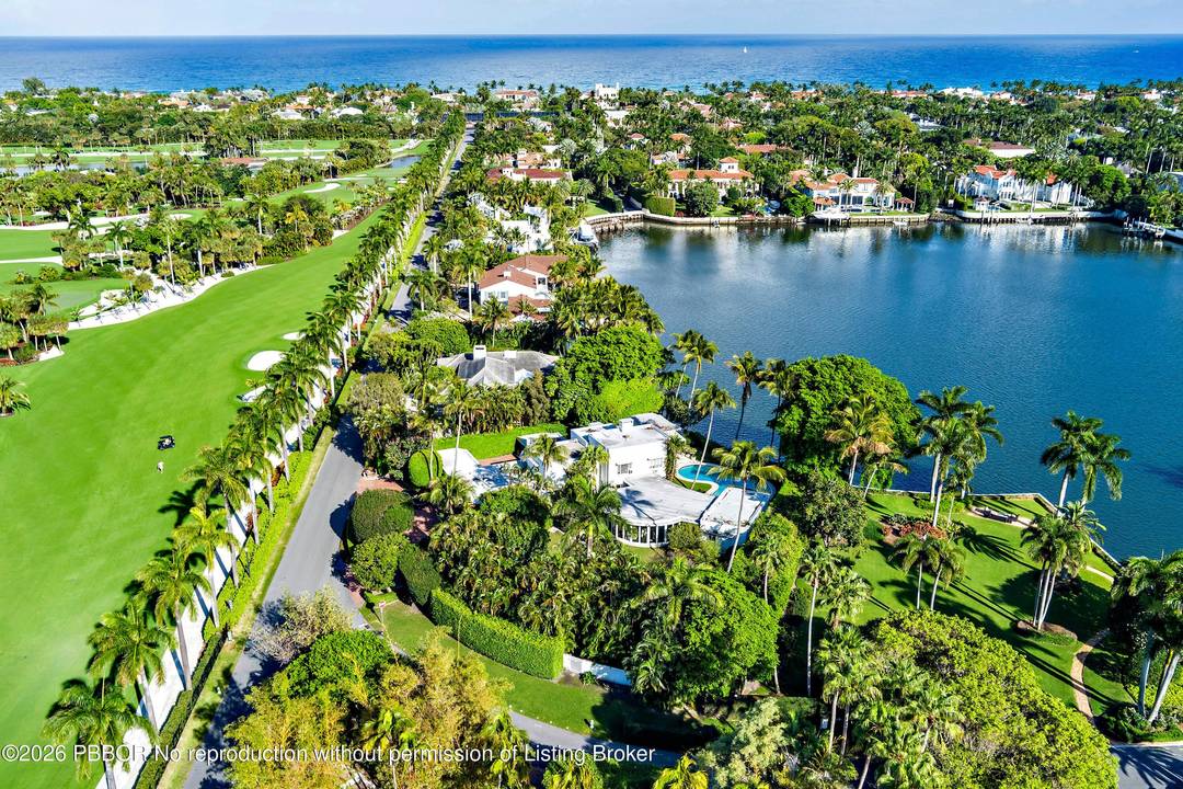 Located on Island Road in the Estate Section of Palm Beach, this 31, 798 square foot property offers 100 feet of direct Intracoastal frontage with rare south facing water views.