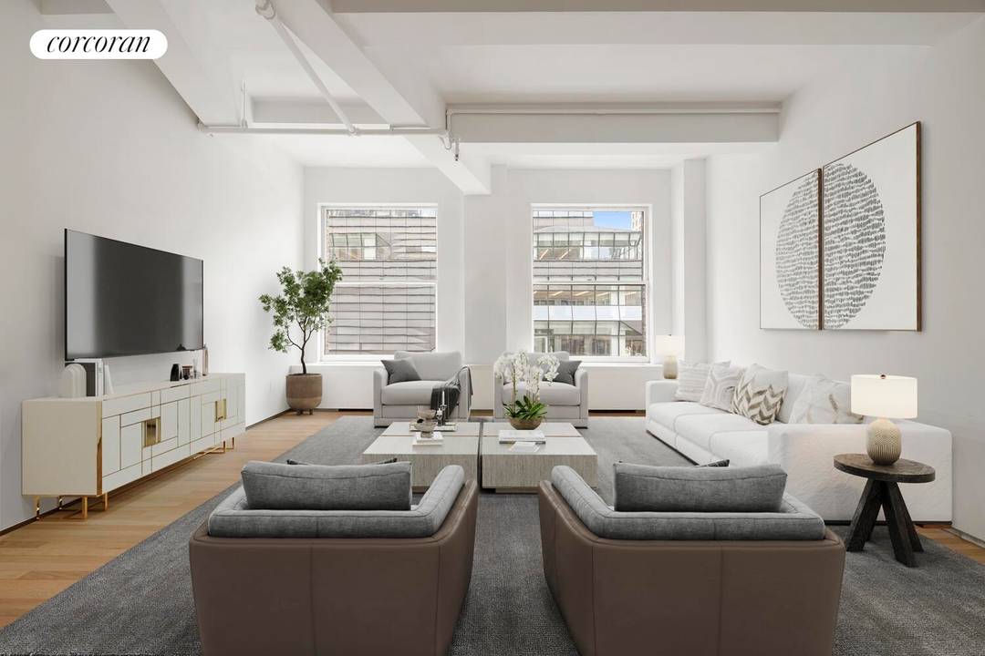 Fabulous Authentic Loft on Lower Fifth Avenue West Village Rare opportunity to own a spectacular 2 bedroom second bedroom is interior, 2 bathroom loft in the highly sought after West ...