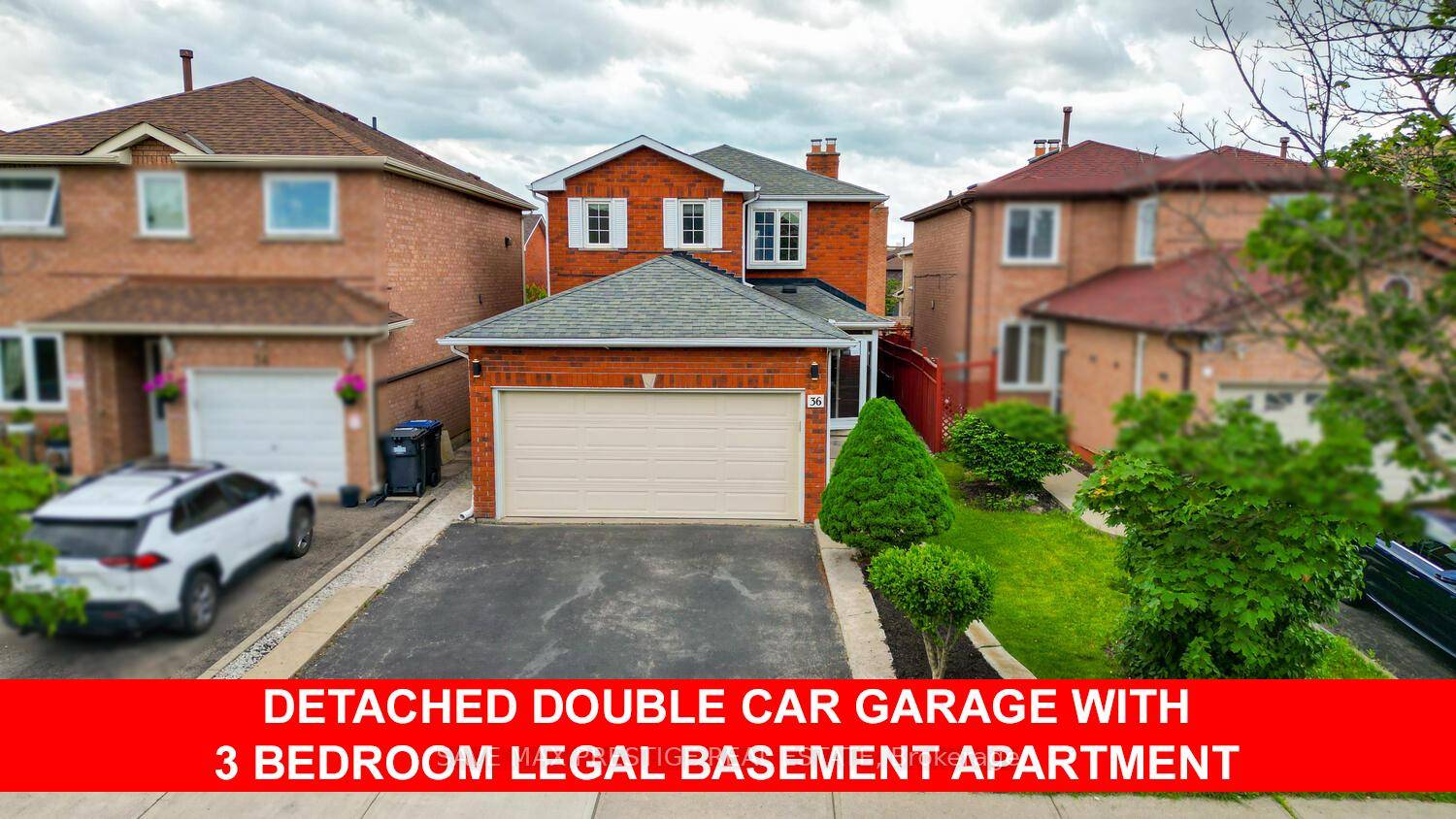 Amazing Opportunity to Own a Fully Detached 3 Bedroom House with a 2 Car Garage amp ; Legal 2 Dwelling Unit w 3 Bedroom Basement Apartment w Side Entrance.