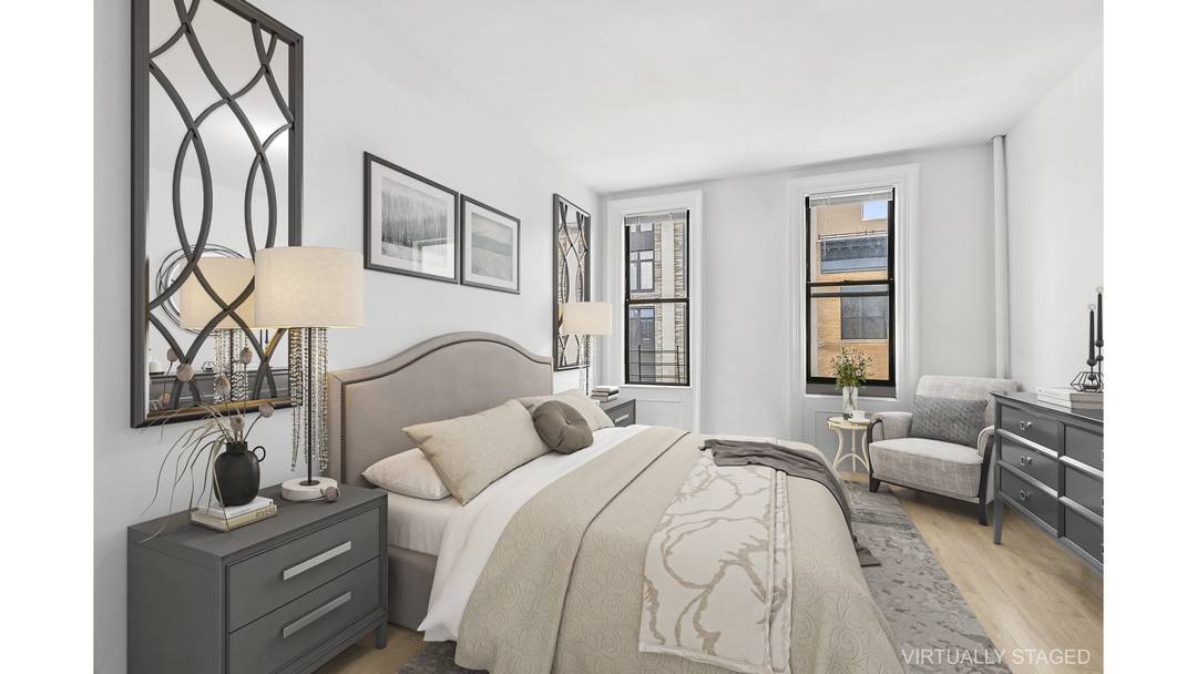 Location with City Views East and South expouser This classic pre war two bedrooms fully renovated two blocks from Morningside Park.