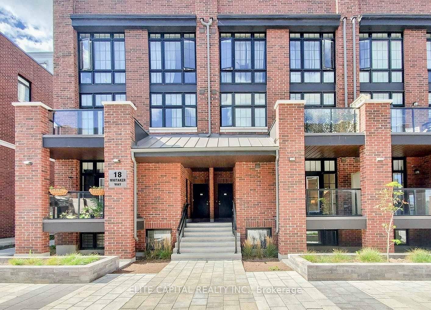 A super rare 5 year old stacked townhouse with 2 side by side parking and 2 XL lockers attached !