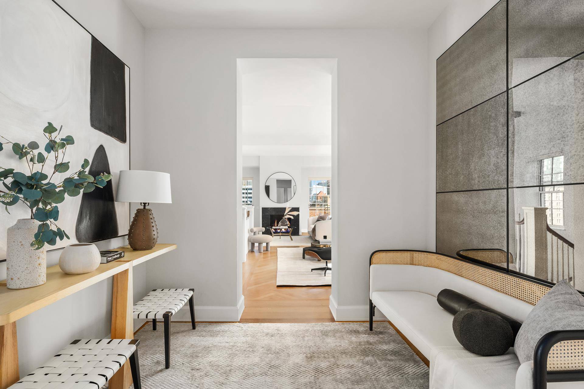 This glorious 4 bedroom 6, 329 square foot duplex penthouse on Gramercy Park, with 1, 889 square feet of private terraces, designed by world renowned architect Robert A.