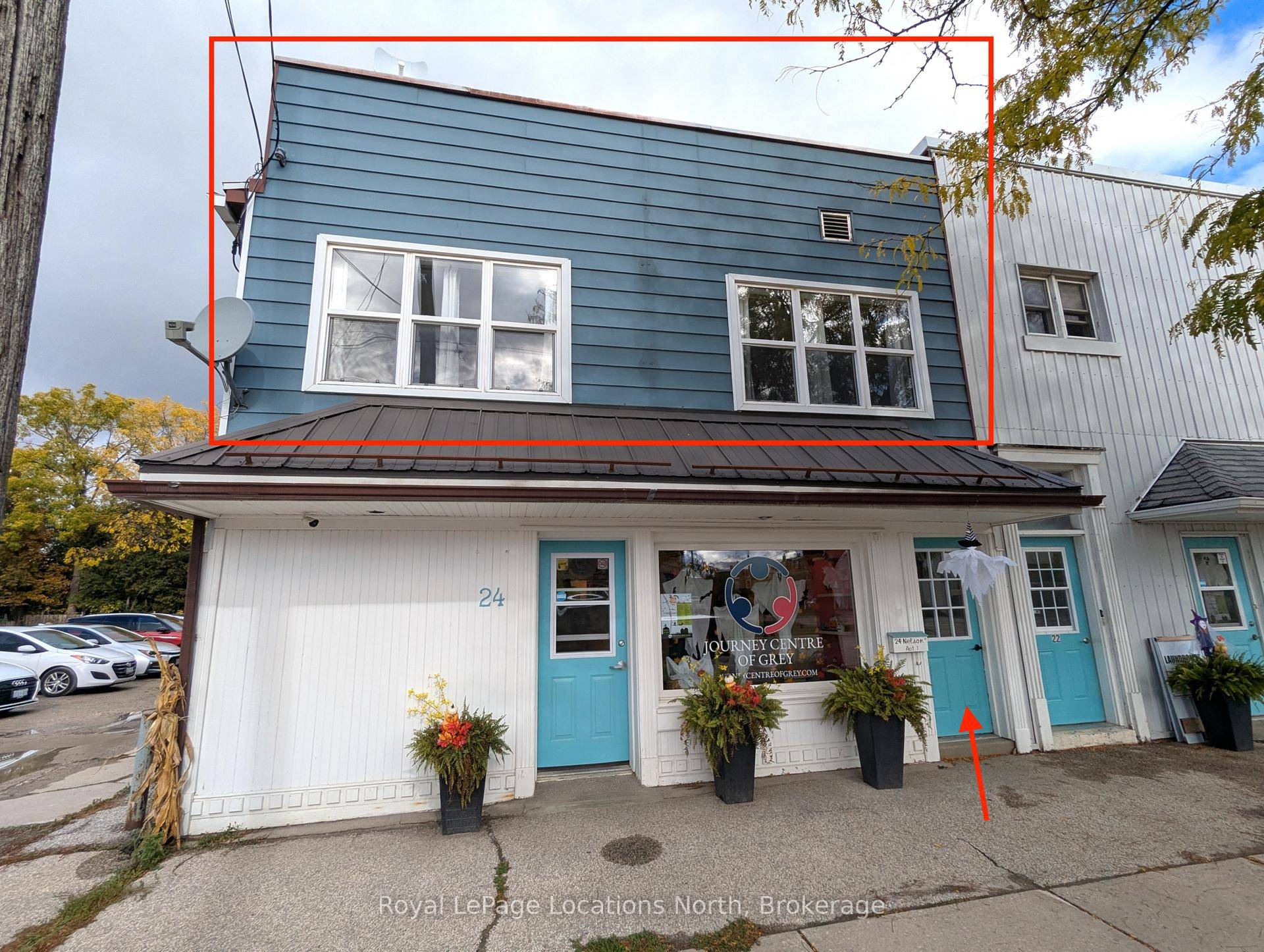 Two bedroom apartment with private entrance available for rent.