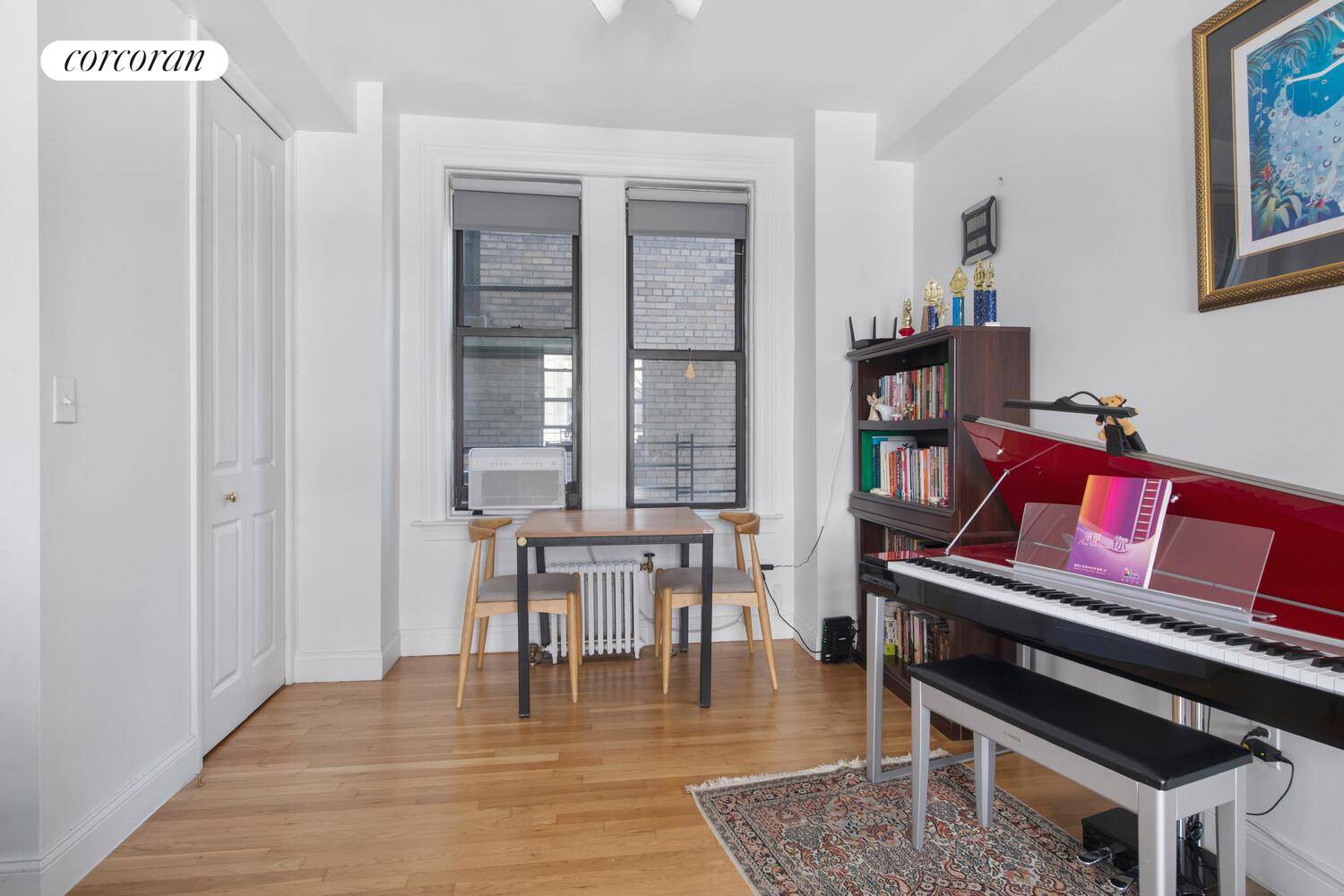 Welcome to Residence 7BC at 599 West End Avenue a charming two bedroom, one and a half bathroom home that beautifully blends prewar character with everyday functionality.