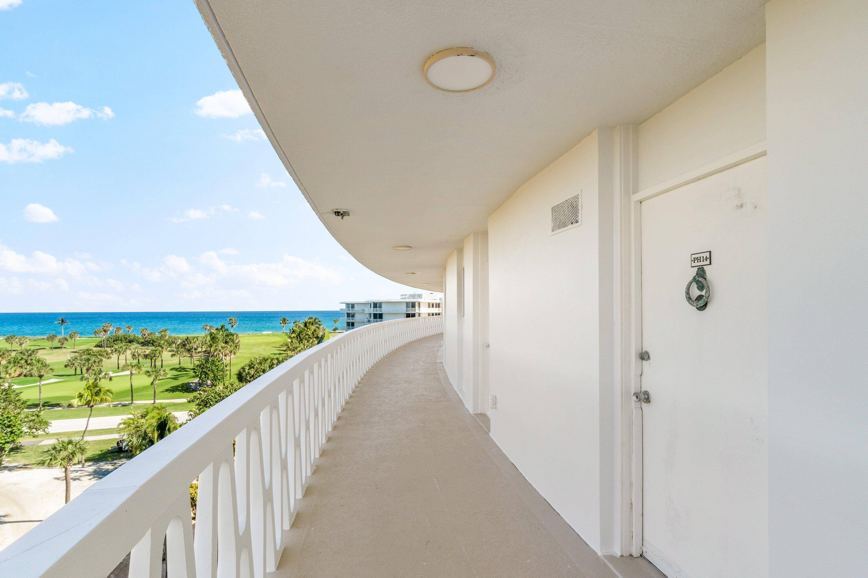 Exquisite penthouse level unit located at the iconic historic Palm Beach President Condominium.