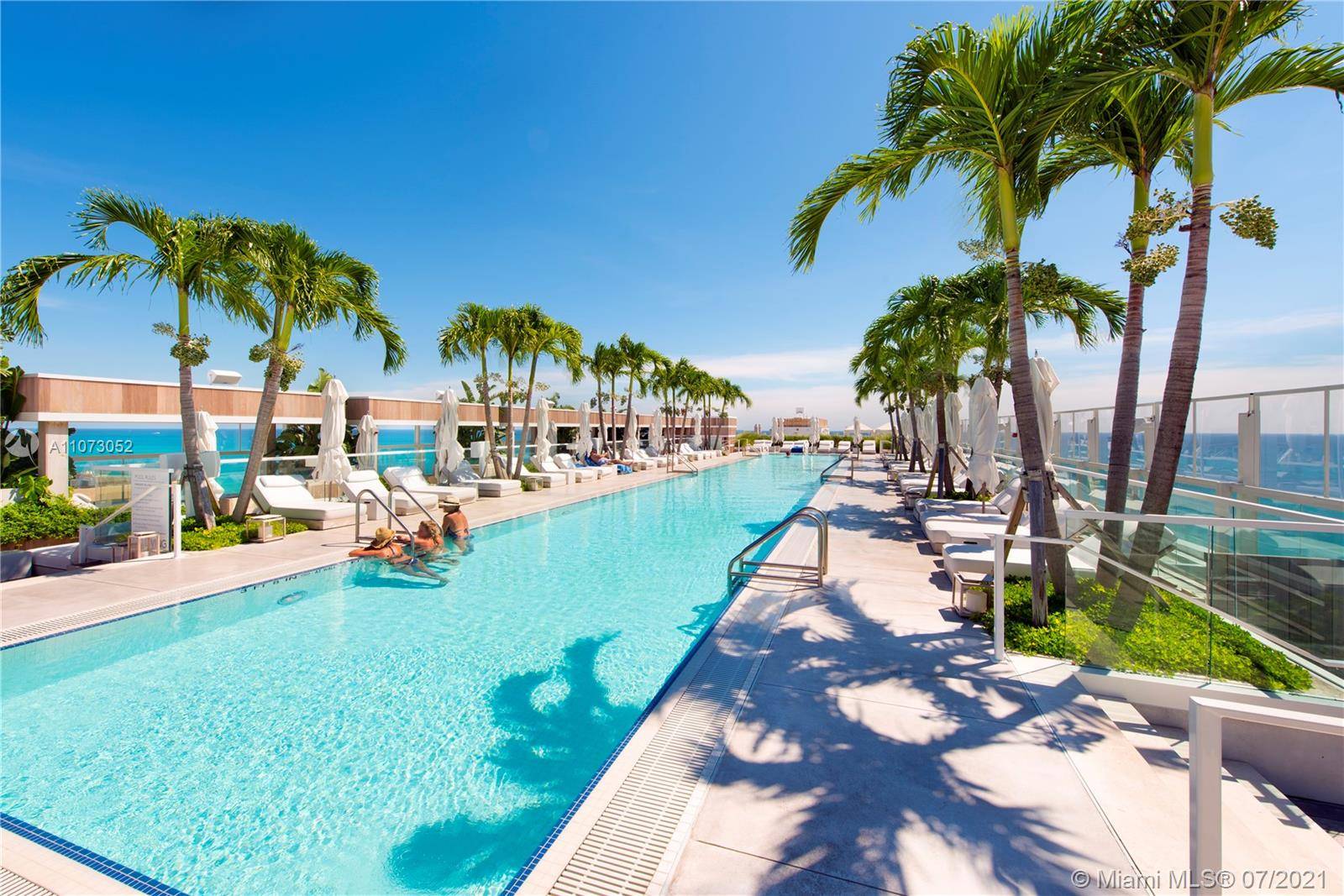 Beautiful direct ocean view residence at the new 1 Hotel Homes in South Beach.