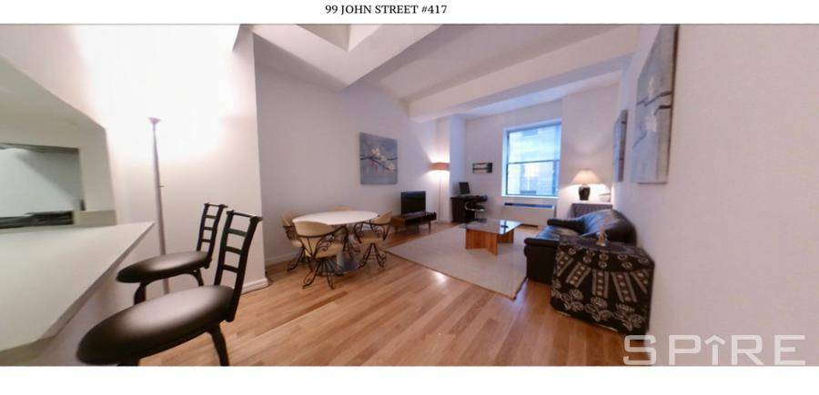 Huge luxury condo loft apartment 660sf The Alcove easily fits a Queen size bed and this space has its own closet.