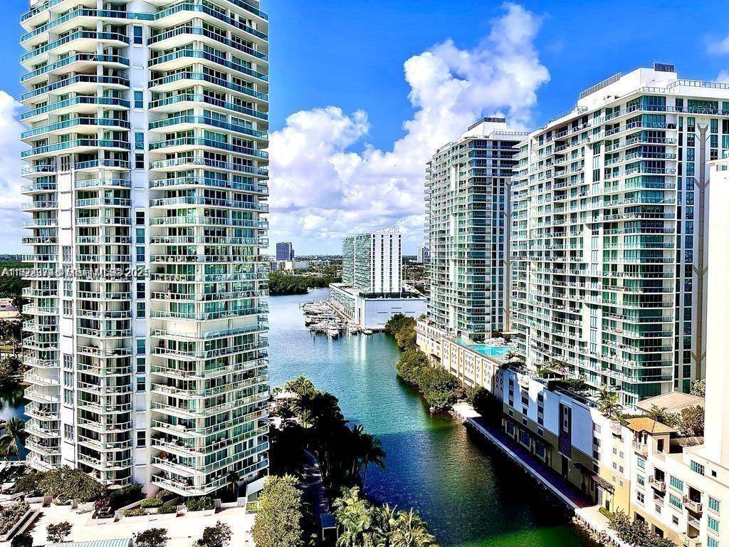 Oceanfront condo located on private island, just across from the beach in Sunny Isles Beach.