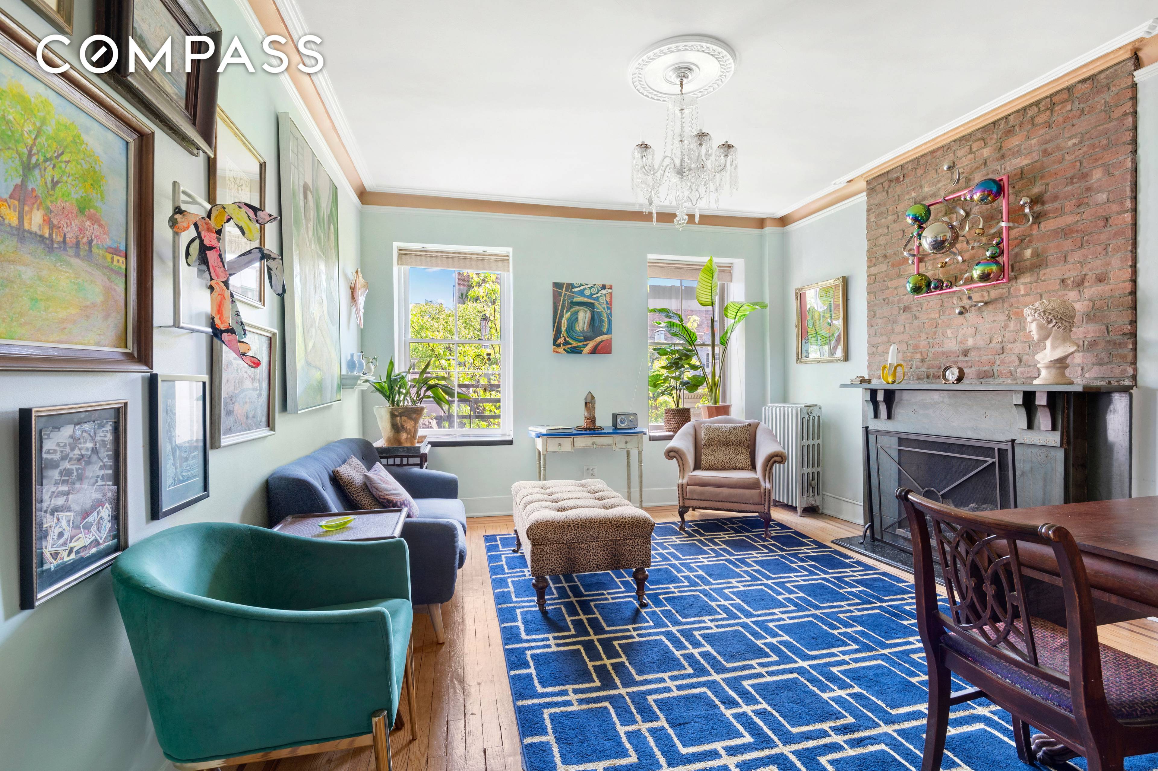 This classic one bedroom home has merged pre war charm with a modern vintage aesthetic.