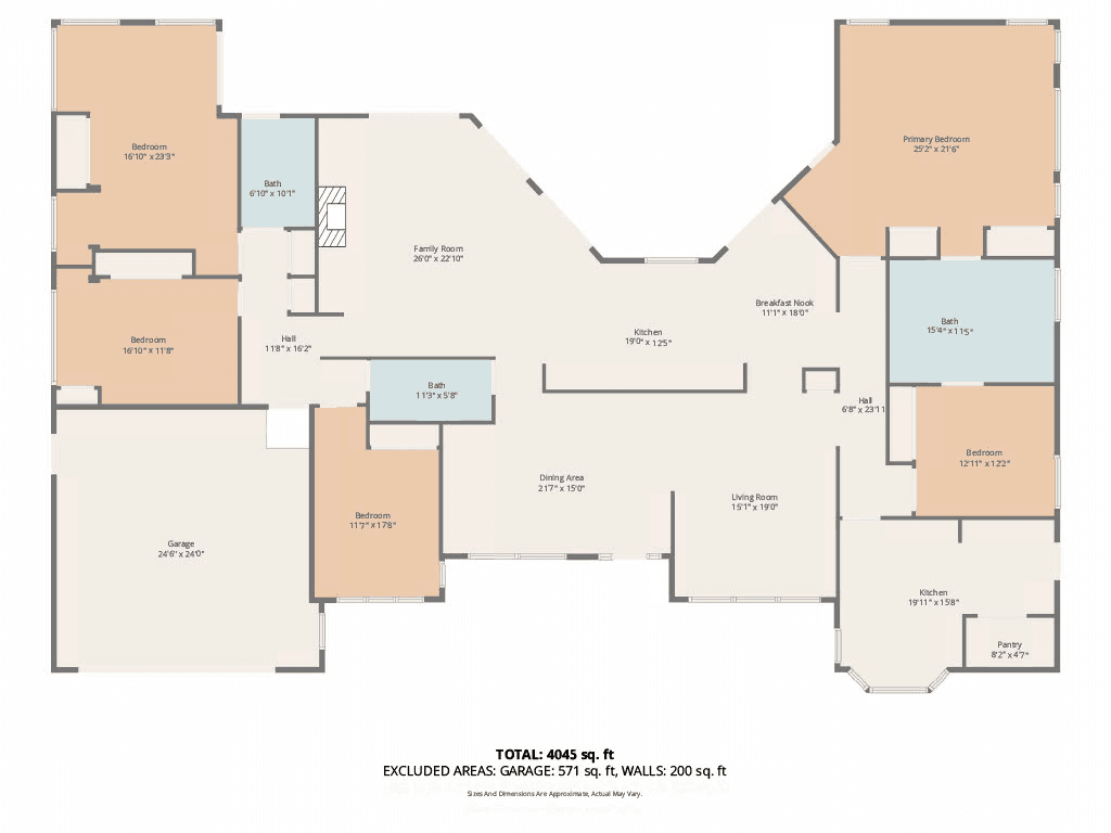 Beautiful lakefront estate, surrounded by water on 3 sides.