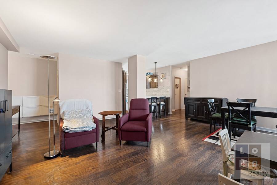 High floor renovated 3 Bedroom 2 Bath with sweeping skyline views of Downtown Manhattan, including the Freedom Tower, East River, and glimpses of both the Manhattan and Brooklyn Bridges !