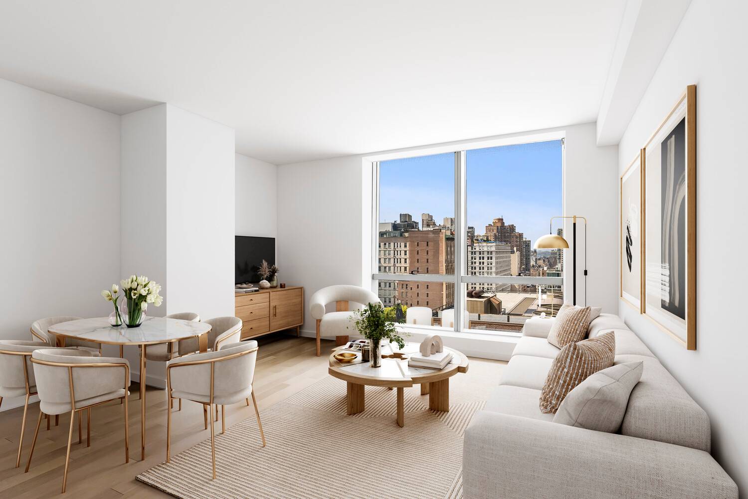 Sky High Elegance on Park Avenue South Welcome to Residence 25A at 400 Park Avenue South a striking 2 bedroom, 2 bathroom home designed for both comfort and sophistication.