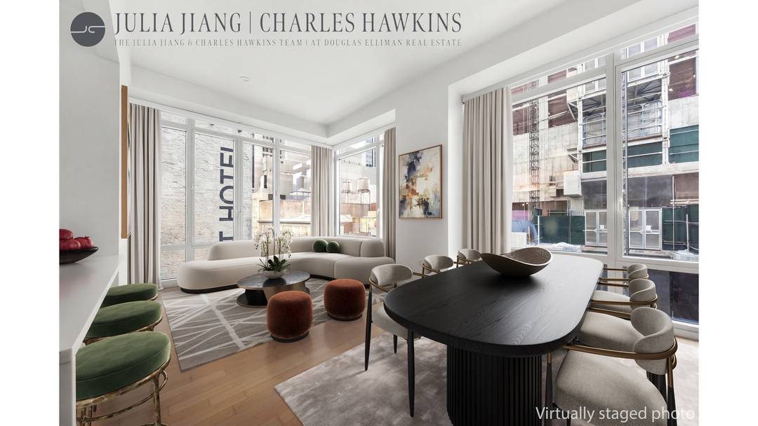 Residence 408 at The Platinum Condominium, located at 247 West 46th Street, is an expansive studio of approximately 800 square feet that has been thoughtfully converted into a highly functional ...
