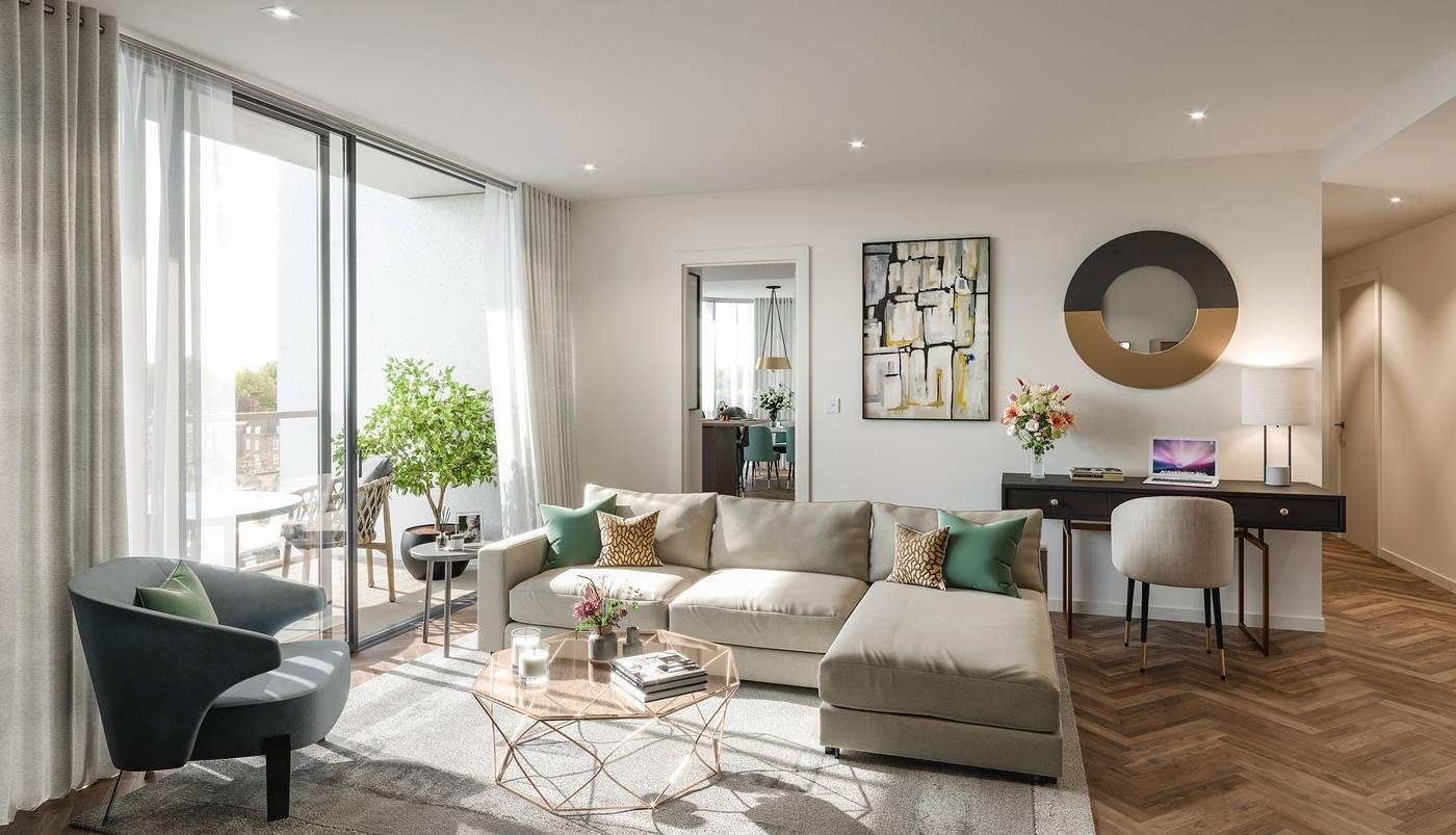 Modern Two Bedroom Apartment with Balcony
