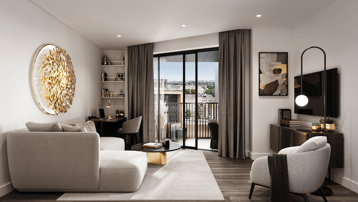 The Arundel 2 Bedrooms, 2 Bathroom & Balcony at Nine Elms, SW11.