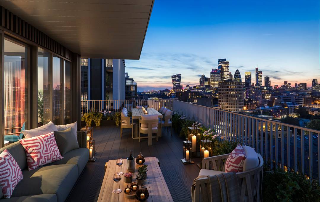 Kingfisher Court | Jade Wharf | London Dock – Three Bedroom Thirteenth Floor Apartment with 1666sq.ft Terrace