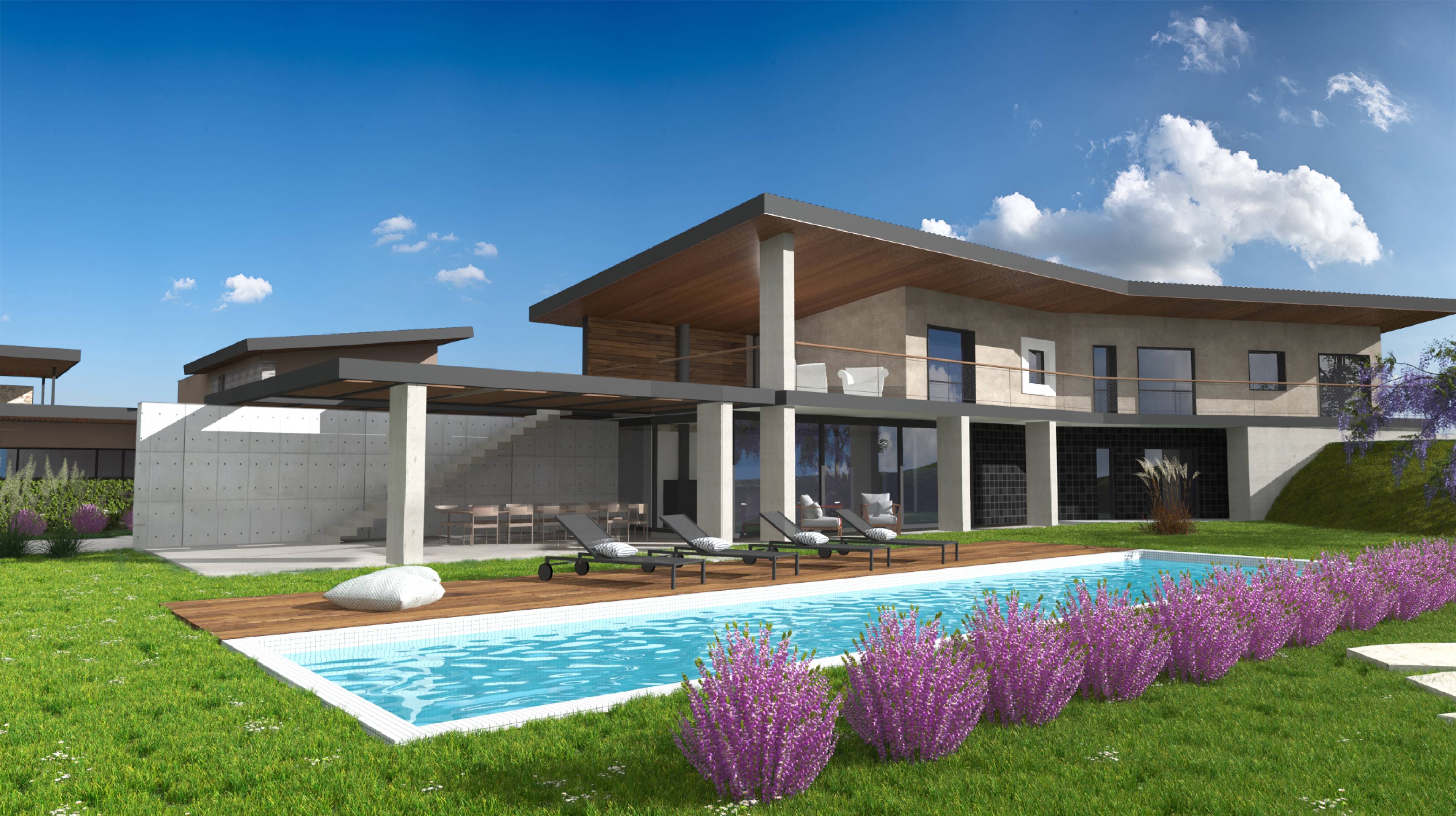 Modern villa with a view of the sea and Brijuni- Vodnjan, Istria, CROATIA