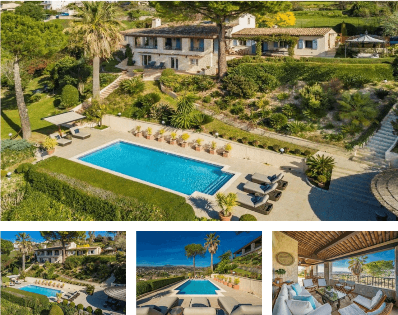 Stunning villa with panoramic views and tennis court, Saint Paul de Vence