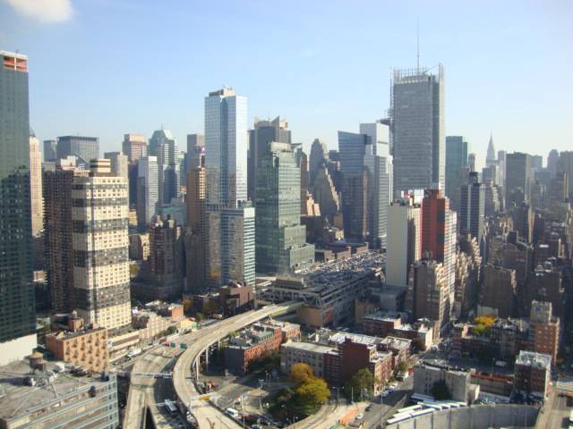 STUNNING Modern Renovated Midtown West Luxury 2 Bedroom!! INCREDIBLE Midtown and Hudson River Views From High Floor!! Balcony!! CALL NOW!!